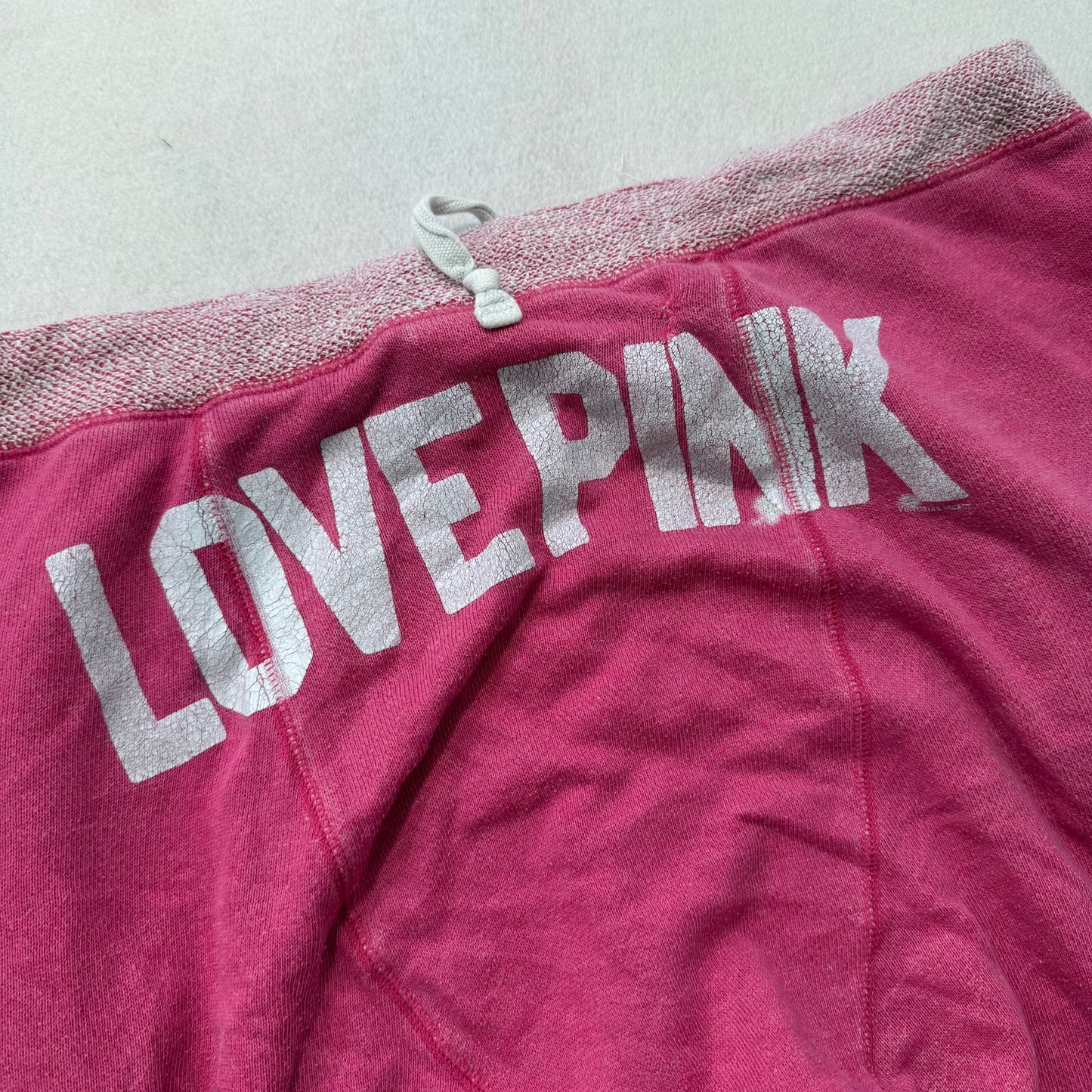 PINK By Victoria’s Secret Pink Flare Track Pants Drawstring Dog Logo Size L