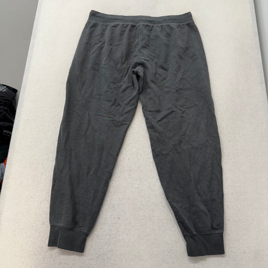 Aeropostale Women's Gray Fleece Joggers Elastic Hem Loungewear Graphic Size XL