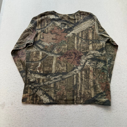 Mossy Oak Break Up Infinity Women's Green Camo Long Sleeve Shirt Outdoor Size L