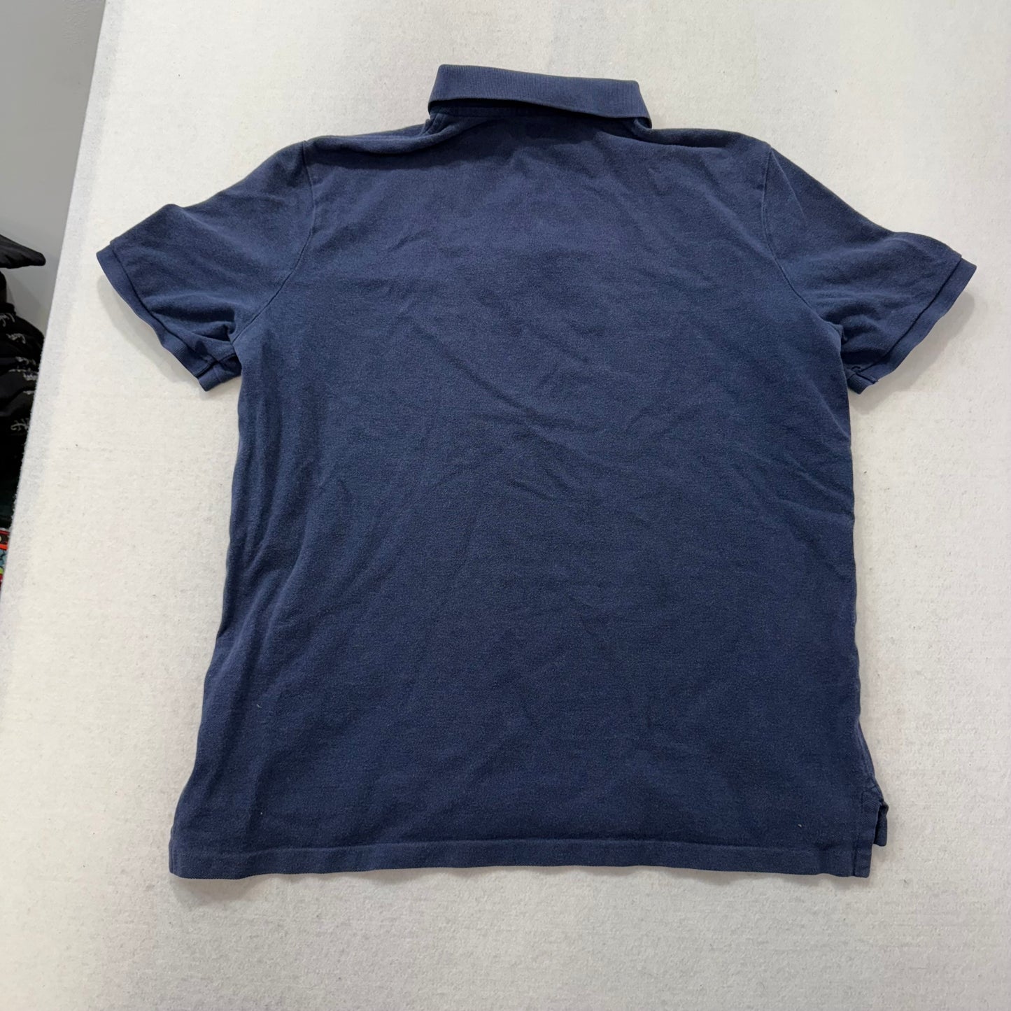Polo Ralph Lauren Men's Navy Cotton Classic Fit Polo Shirt Short Sleeves Size L