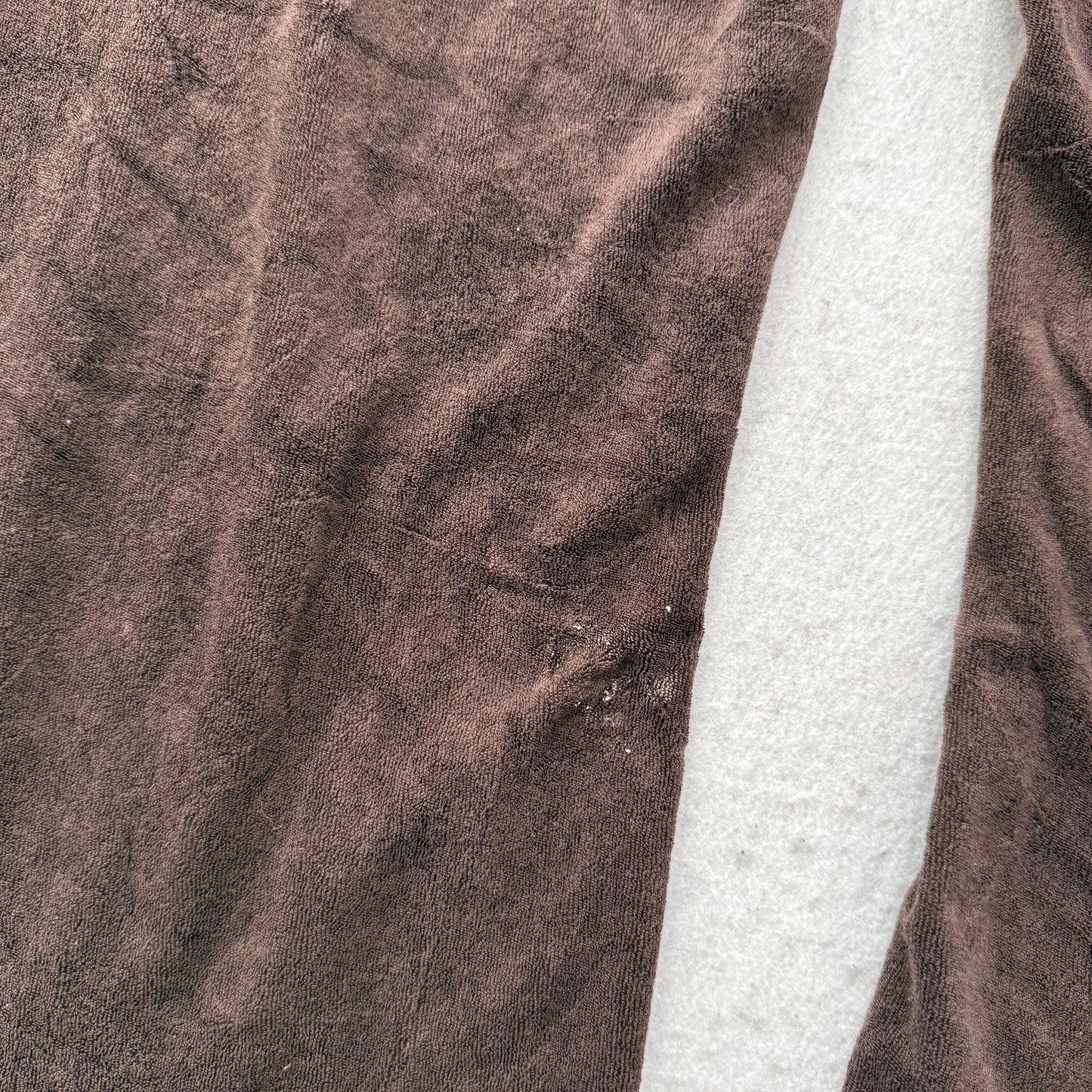 Juicy Couture Women's Dark Brown Terry Cloth Wide Leg Flared Track Pants Size XL