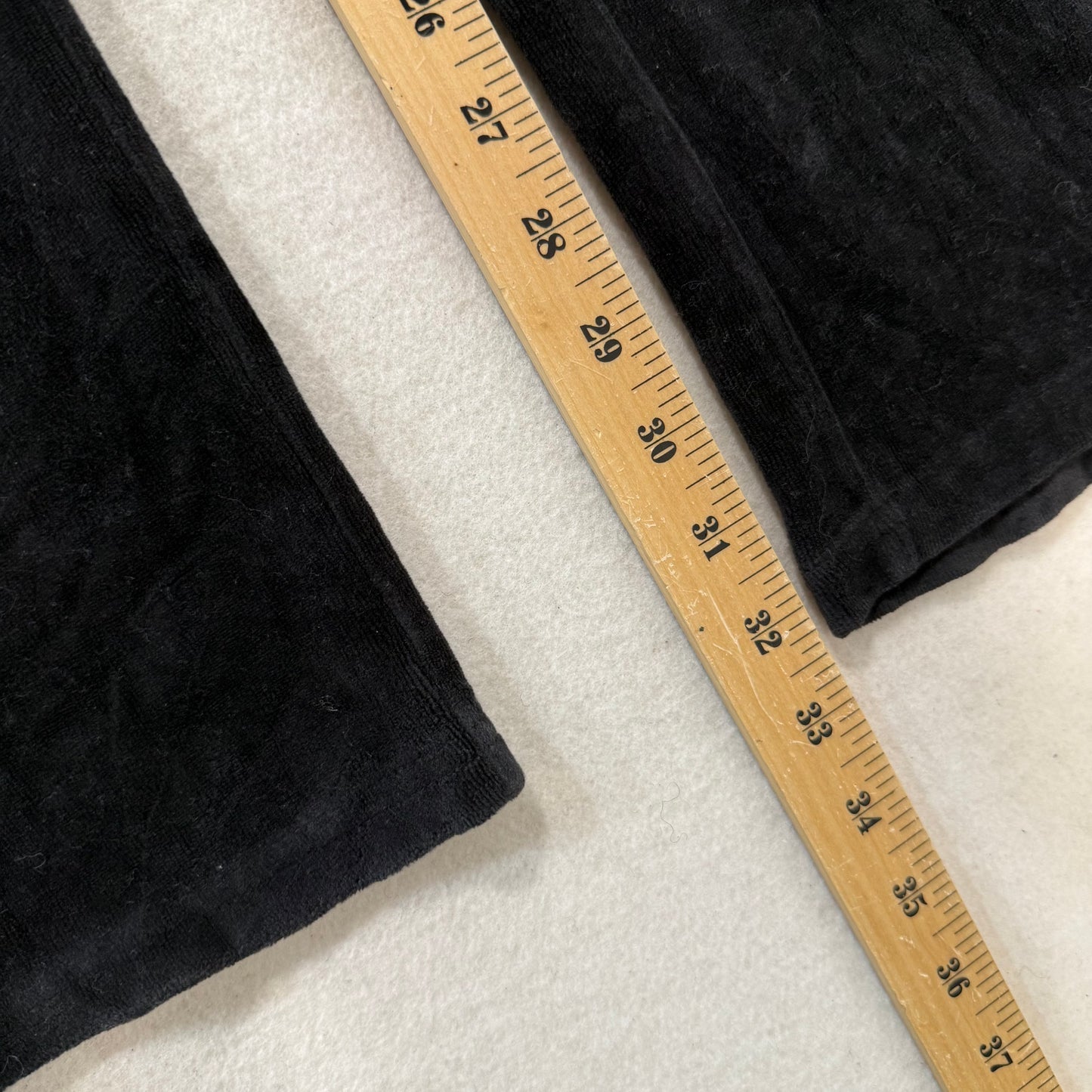 Vintage Juicy Couture Black Flare Velour Pants Size M