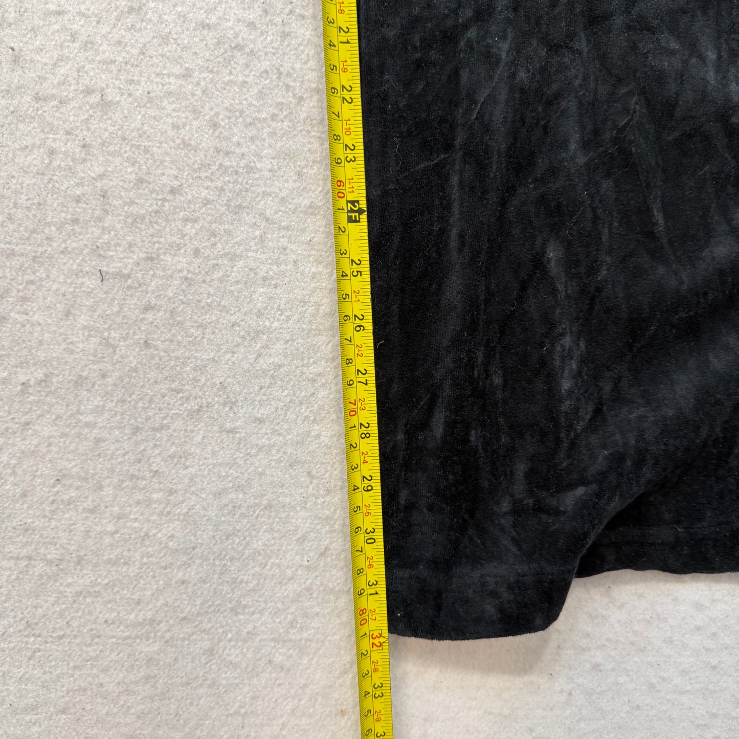 Juicy Couture Women's Black Velour Wide Leg Flare Track Pant Pockets Y2K Size XL