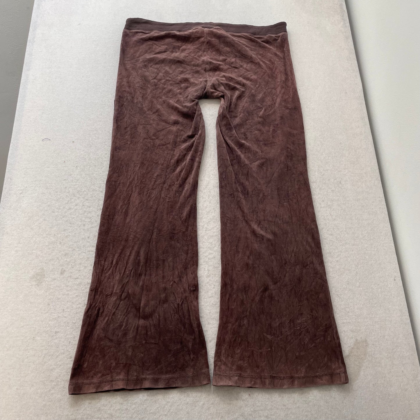 Vintage Juicy Couture Women's Brown Velour Tracksuit Sets Hoodie & Pant Size S