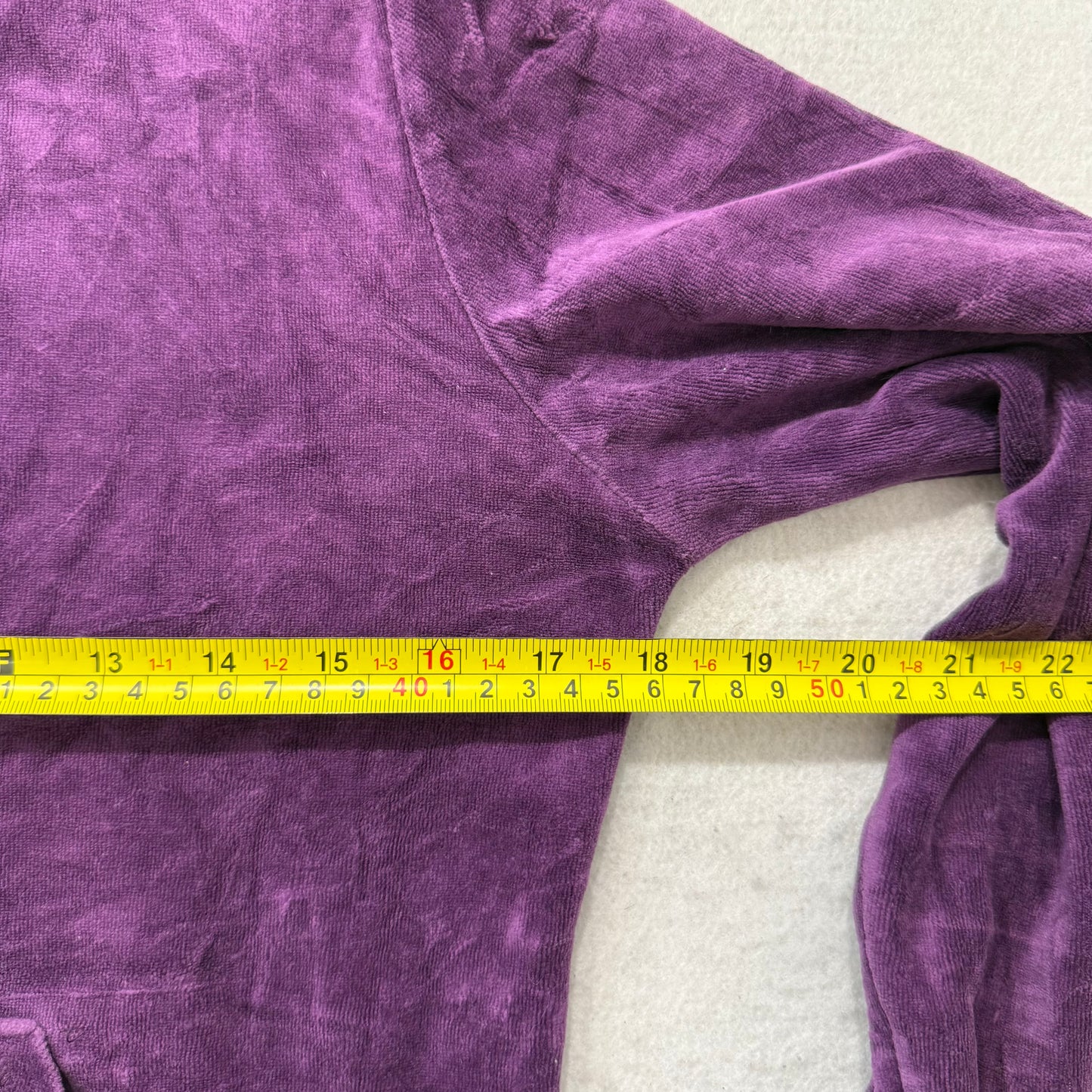 Vintage Juicy Couture Women's Deep Purple Velour Zip Up Hoodie Loungewear Size S