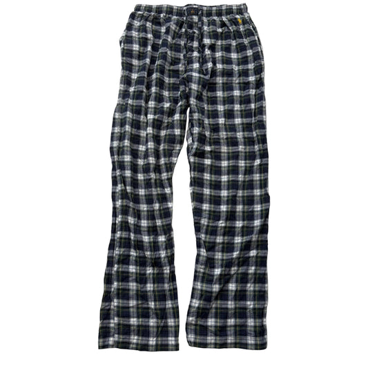 Polo Ralph Lauren Men's Blue White Plaid Flannel Pajama Pants Sleepwear Size M