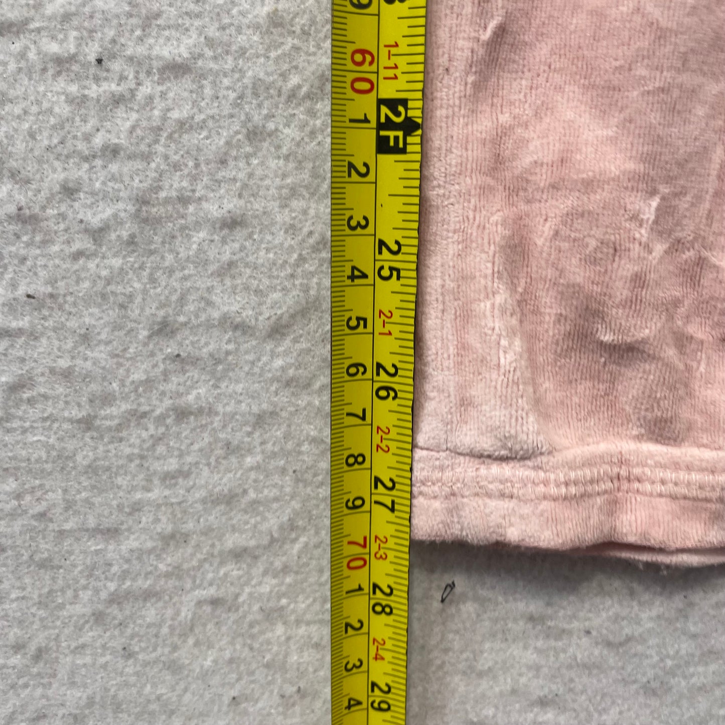 Juicy Couture Women's Light Pink Velour Tracksuit Set Hoodie & Flare Pant Size M