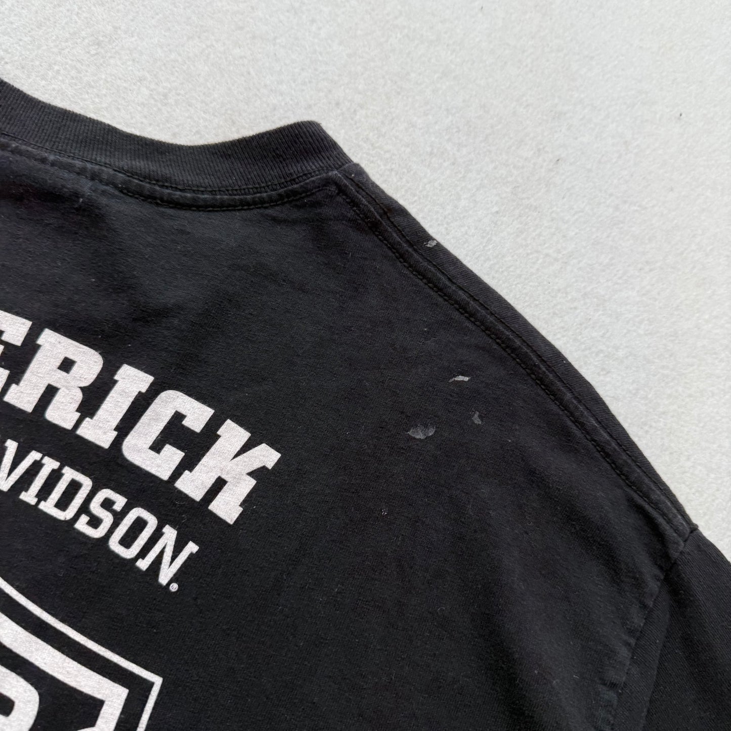Harley-Davidson Maverick Dallas, TX Men's Black Cotton T-Shirt Crew Neck Size XL