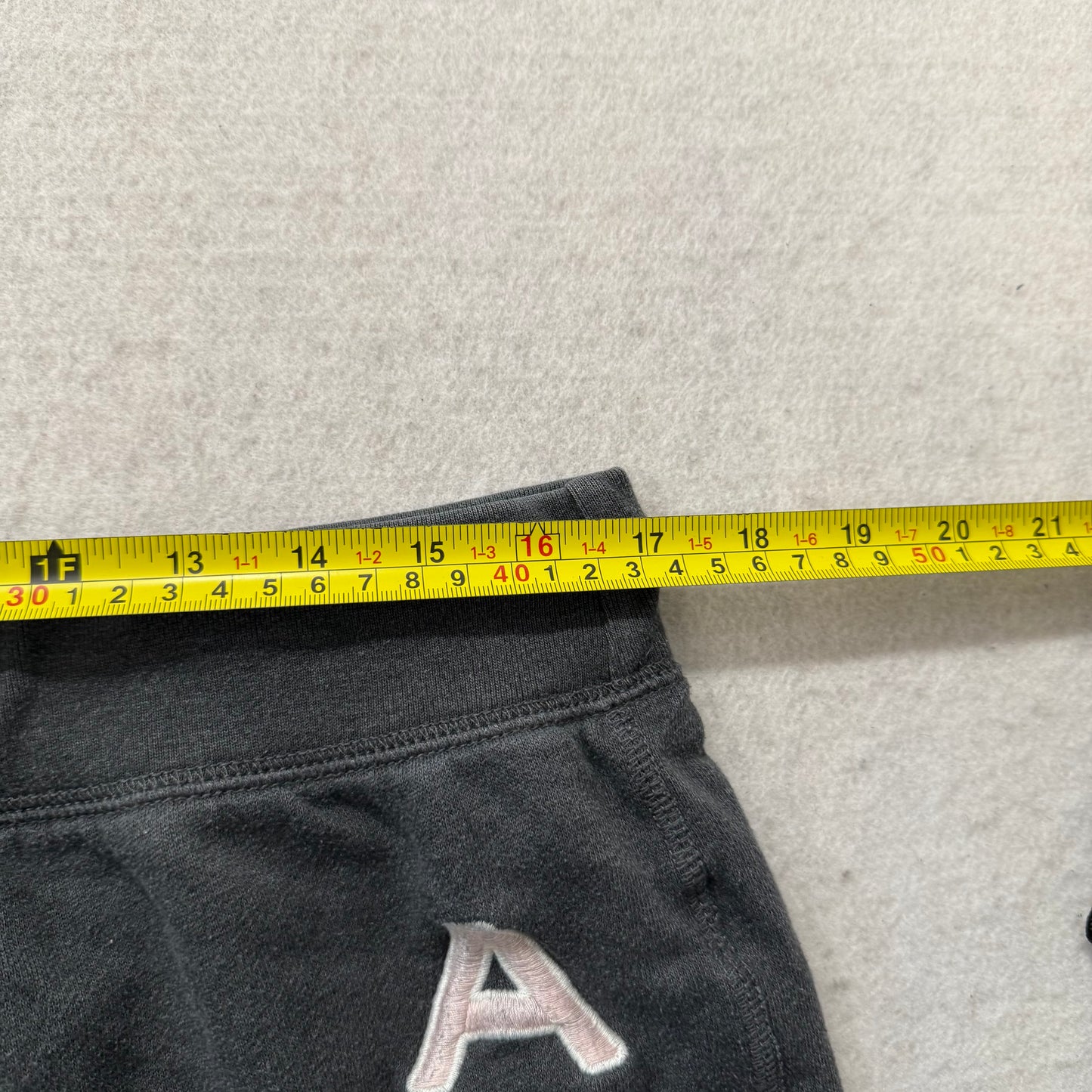 Aeropostale Women's Gray Fleece Joggers Elastic Hem Loungewear Graphic Size XL