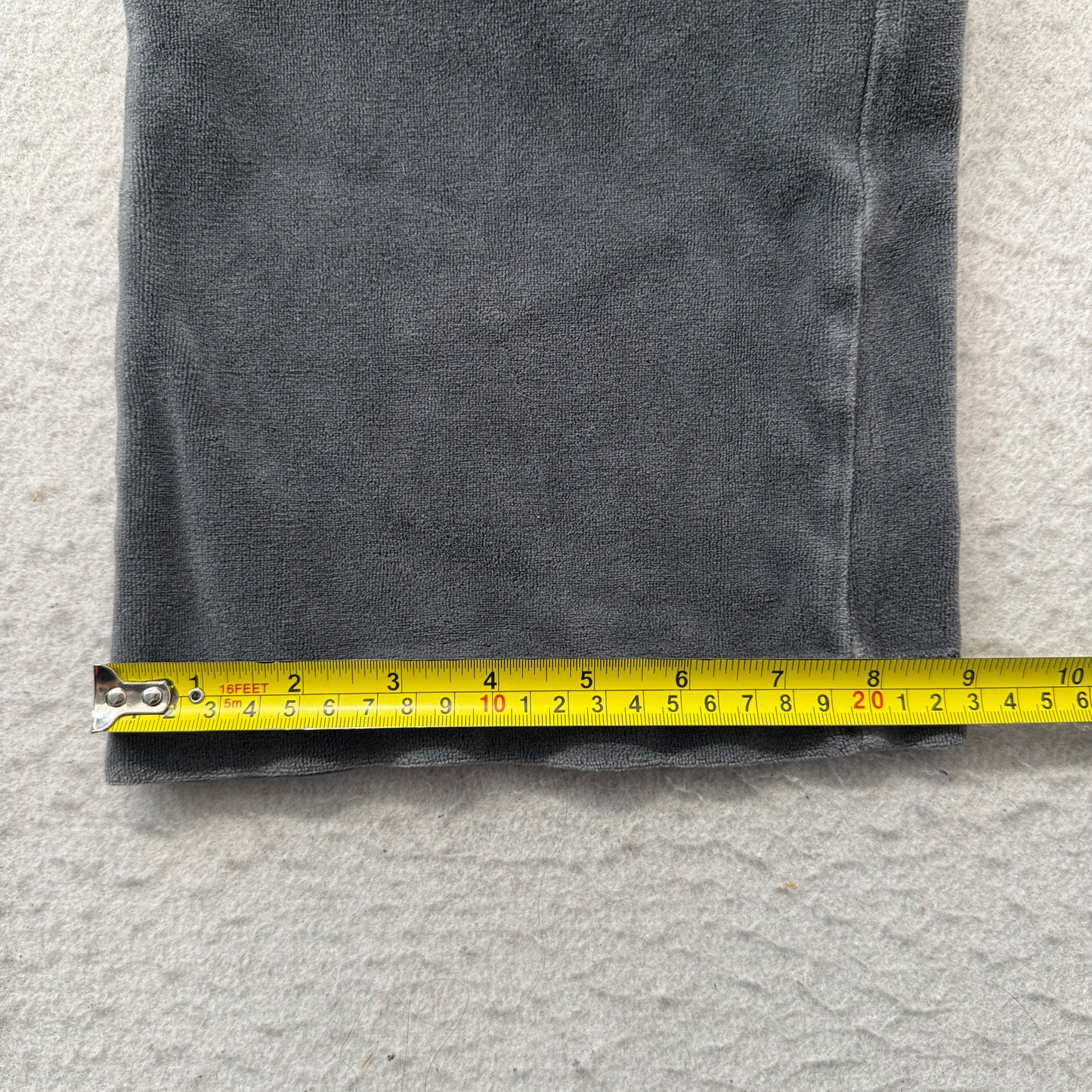 Vintage Juicy Couture Women's Dark Grey Velour Flared Leg Track Pants Size S