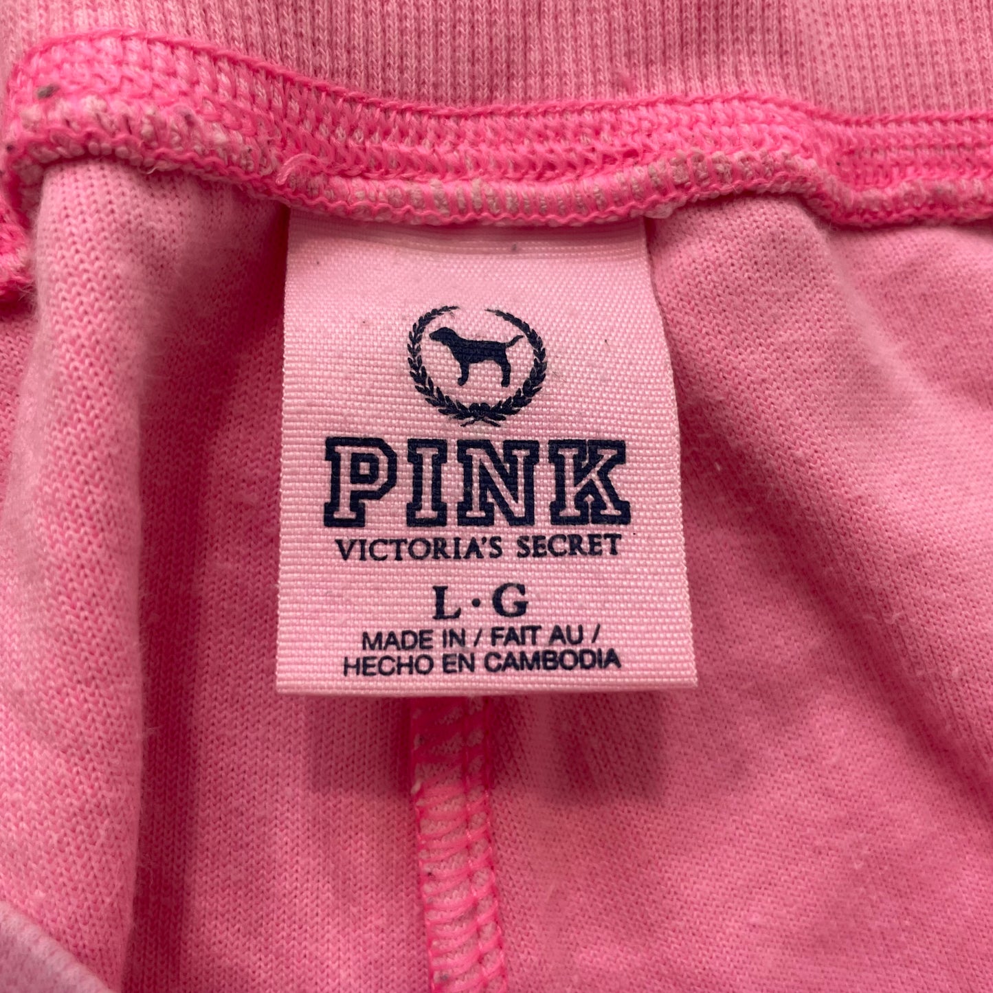 PINK Victoria's Secret Women's Pink Velour Flared Sweatpants Loungewear Size L