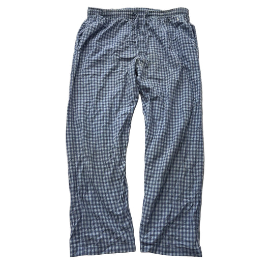 Polo Ralph Lauren Men's White Gingham Plaid Cotton Pajama Pant Sleepwear Size M
