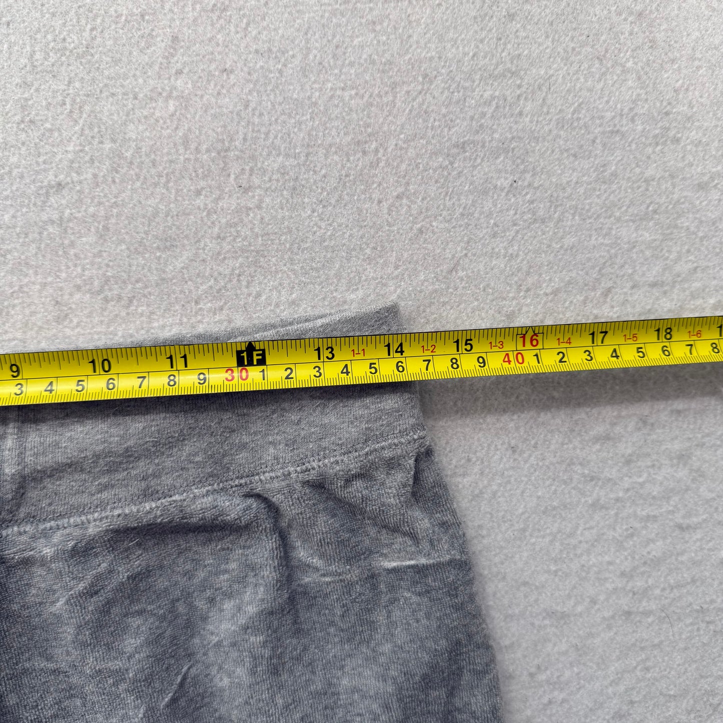 Vintage Juicy Couture Women's Heather Gray Velour Flare Track Pant Preppy Size S