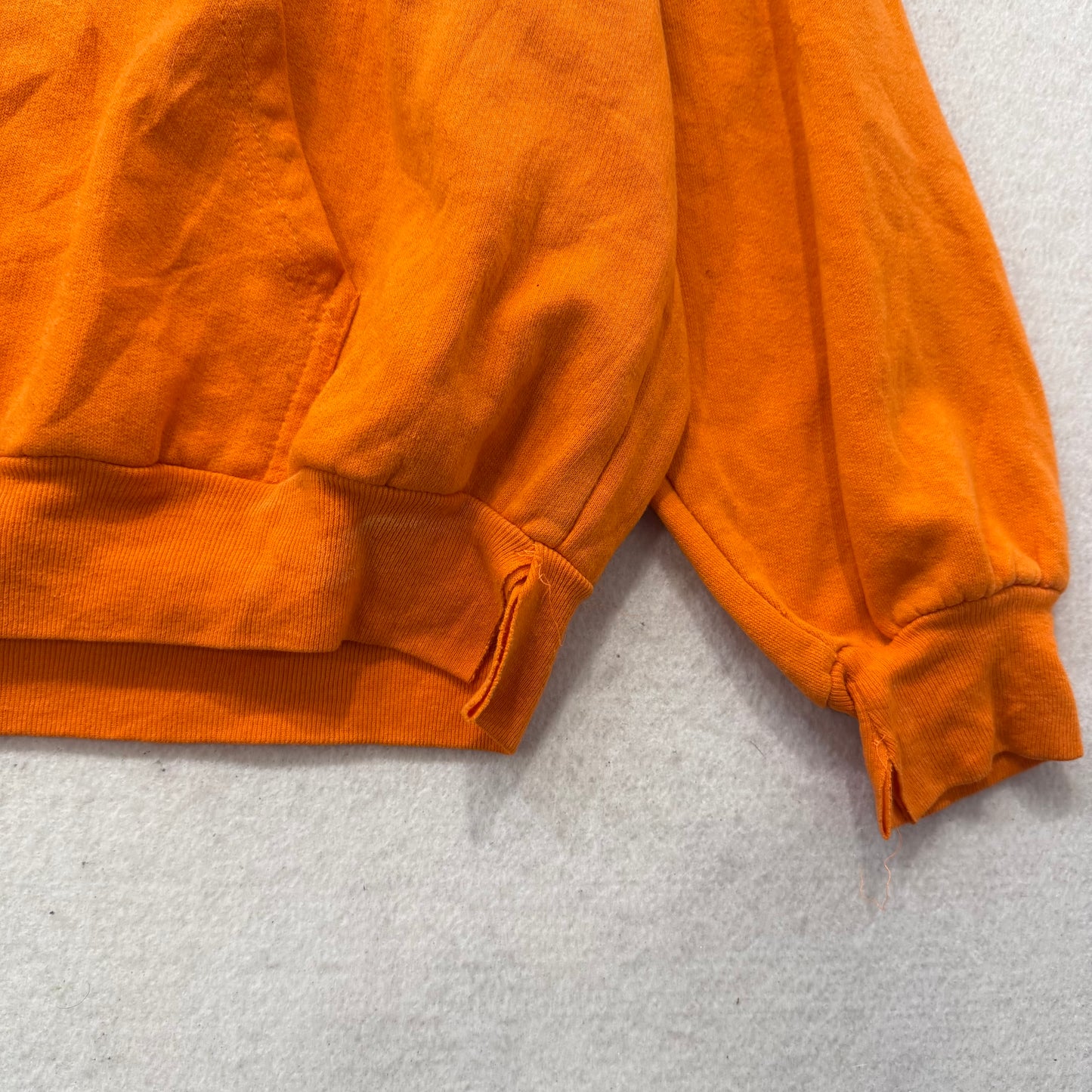Tennessee Men's Orange Cotton Pullover Volunteers Hoodie Kangaroo Pockets Size L