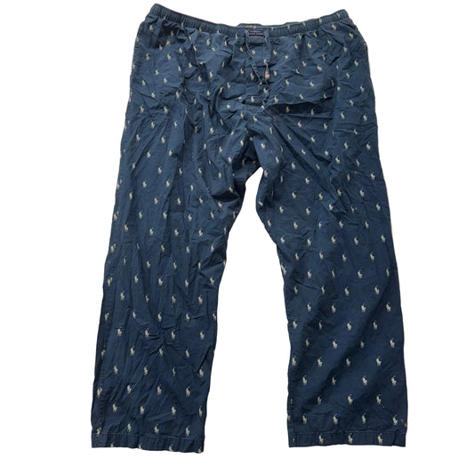 Polo Ralph Lauren Men's Navy Allover Pony Print Pajama Pants Sleepwear Size 3XL
