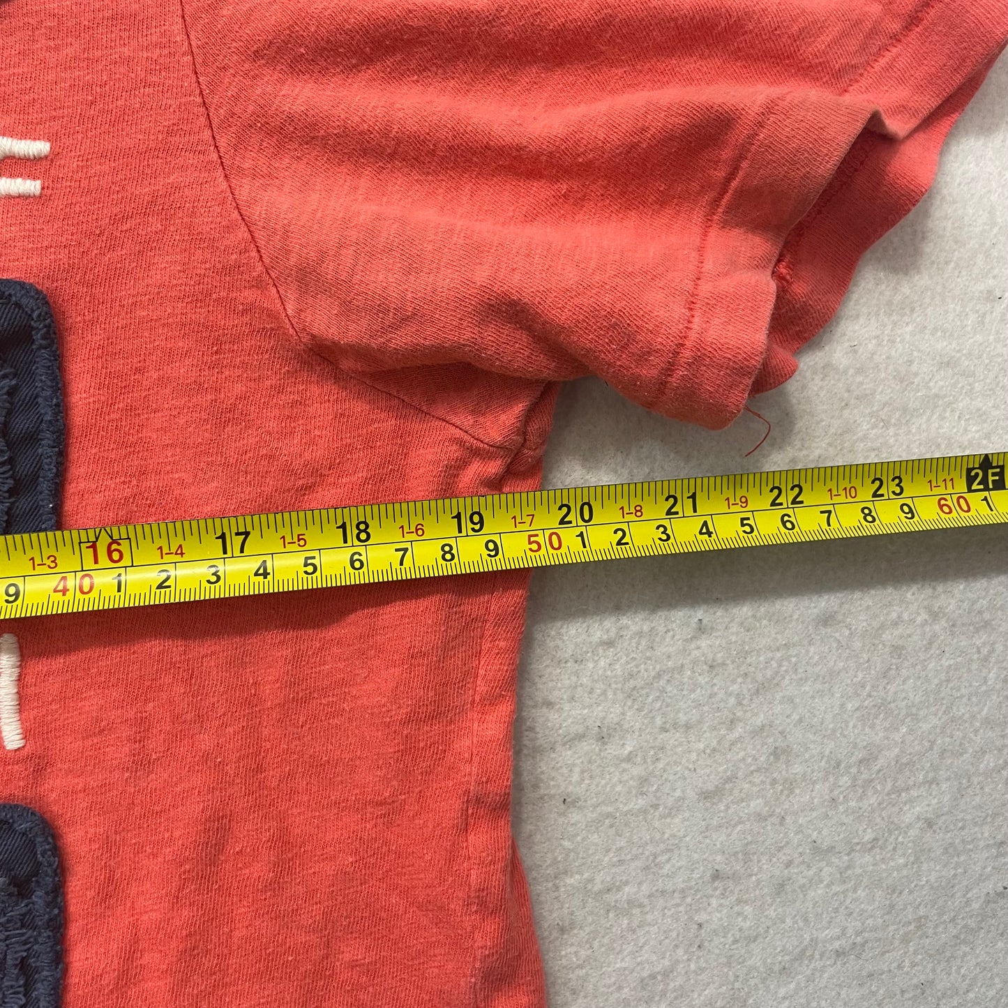 Aéropostale Men's Red Cotton T-Shirt Short Sleeves Appliqué Graphic Tee Size M