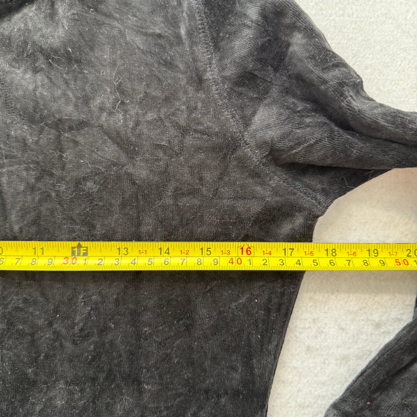 Vintage Juicy Couture Women's Jet Black Velour Zip-Up Hoodie Pockets Y2K Size L