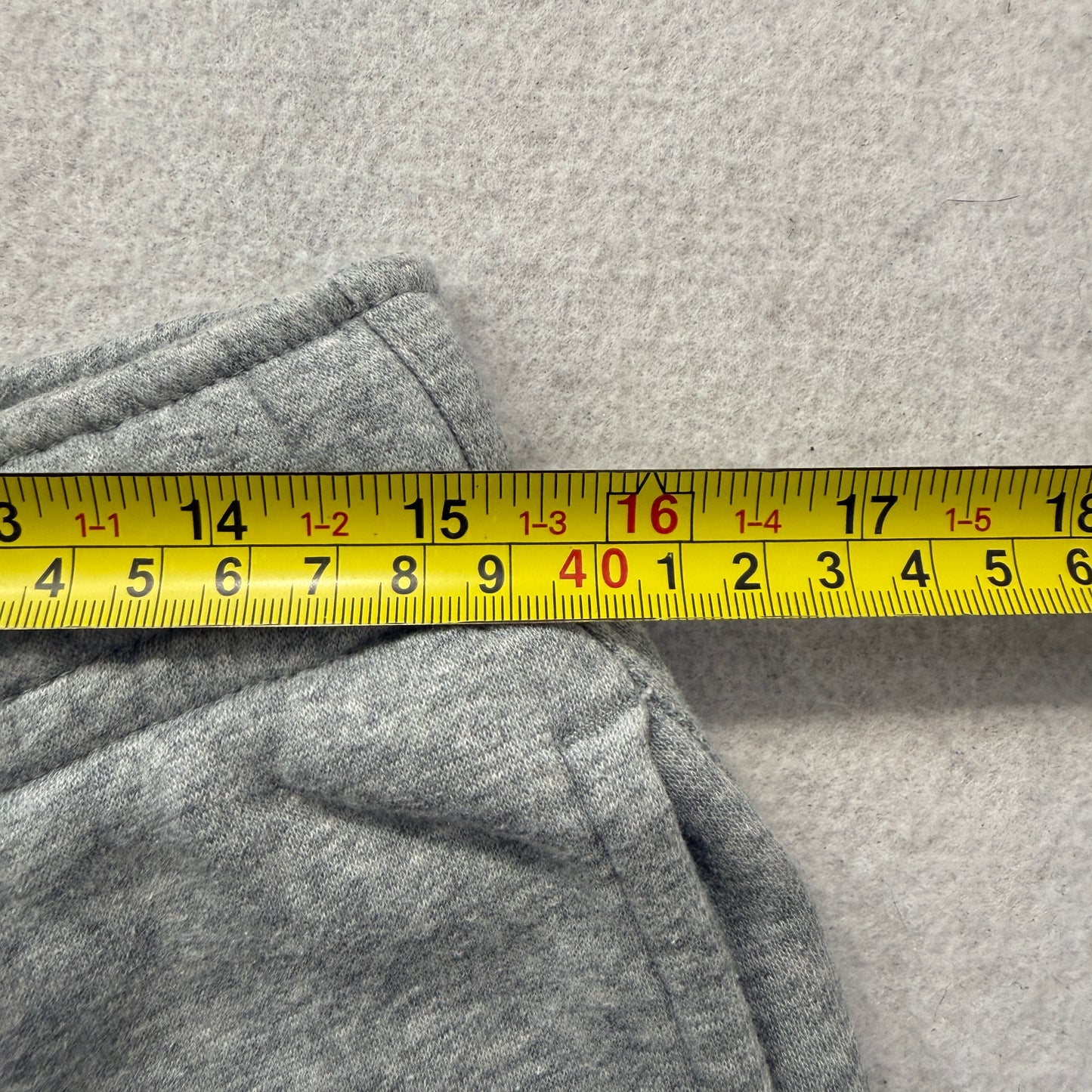 Nike Men's Grey Fleece Sweatpants Drawstring Pockets Loungewear Logo Size L