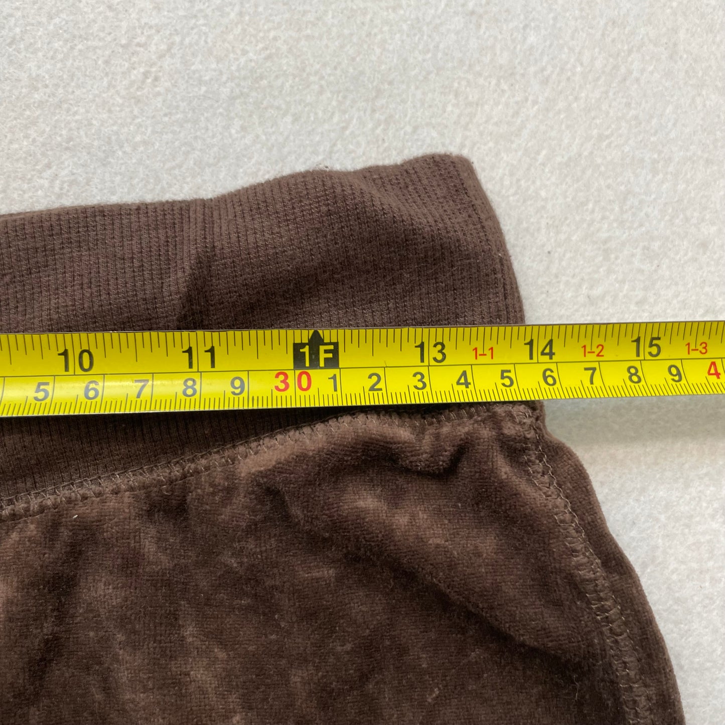 Vintage Juicy Couture Women's Brown Velour Flared Track Pant Drawstring Size S