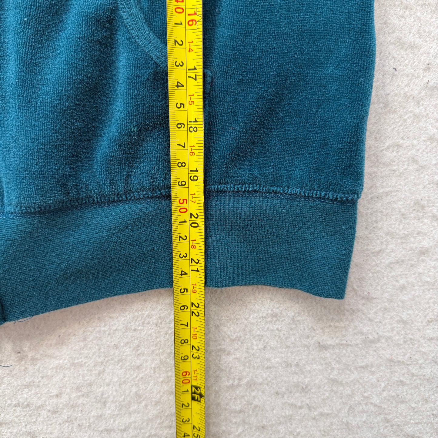 Vintage Juicy Couture Women's Teal Blue Velour Zip-Up Hoodie Graphic Logo Size S
