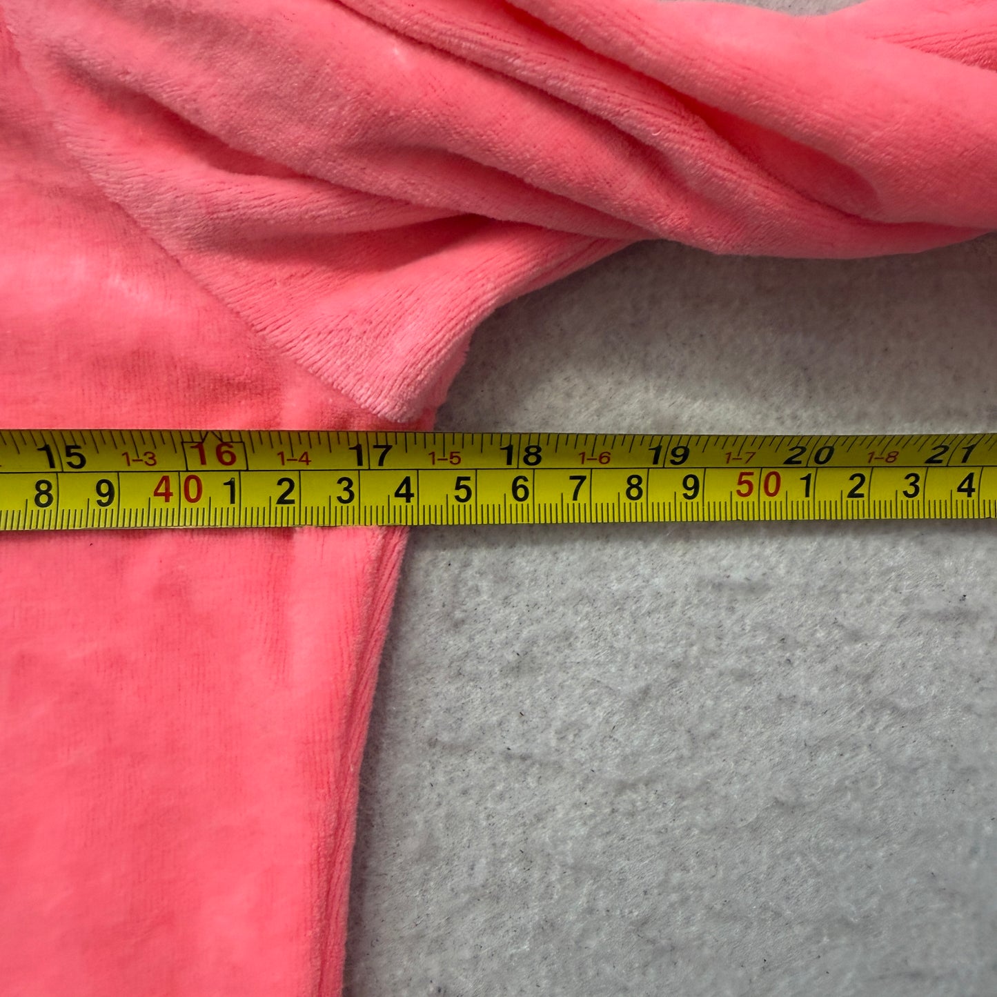 Vintage Juicy Couture Women's Pink Velour Zip-Up Hoodie Drawstring Pocket Size S