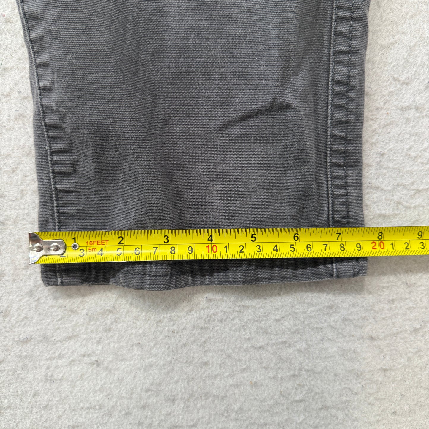 Legendary Outfitters Men's Gray Canvas Workwear Utility Pants Pockets Size 32x30