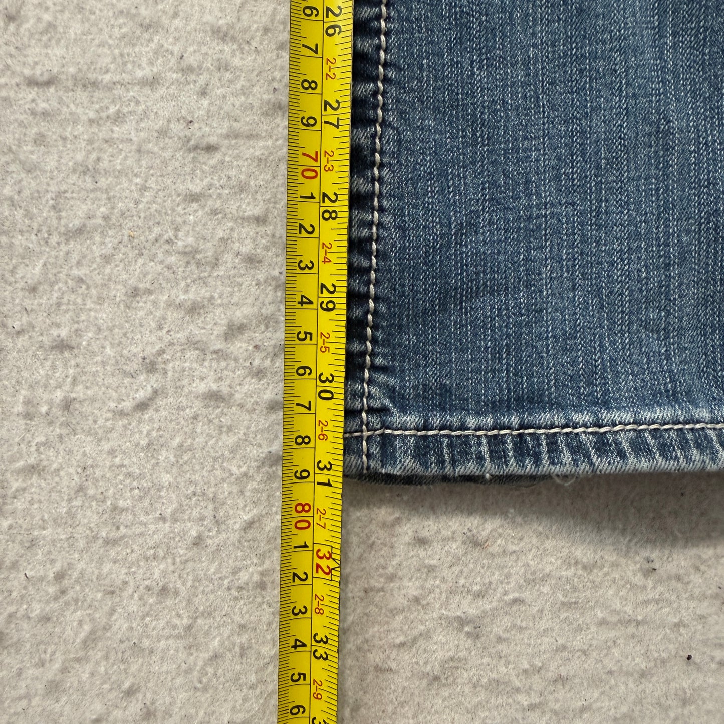 Premiere by rue21 Women's Blue Bootcut Denim Jeans Pockets Classic Size W33