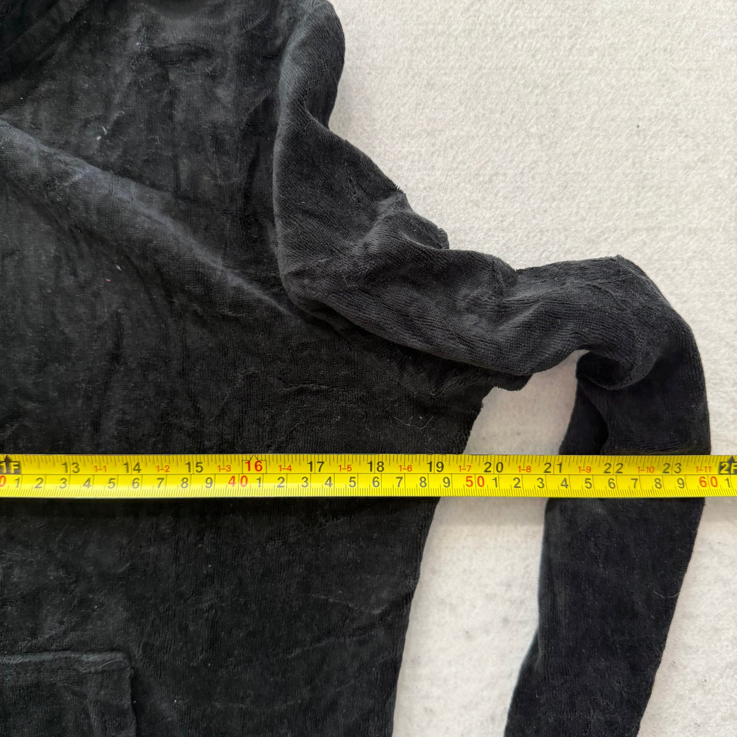 Juicy Couture “Scottie Dogs” Womens Jet Black Velour Zip Up Hoodie Preppy Size M