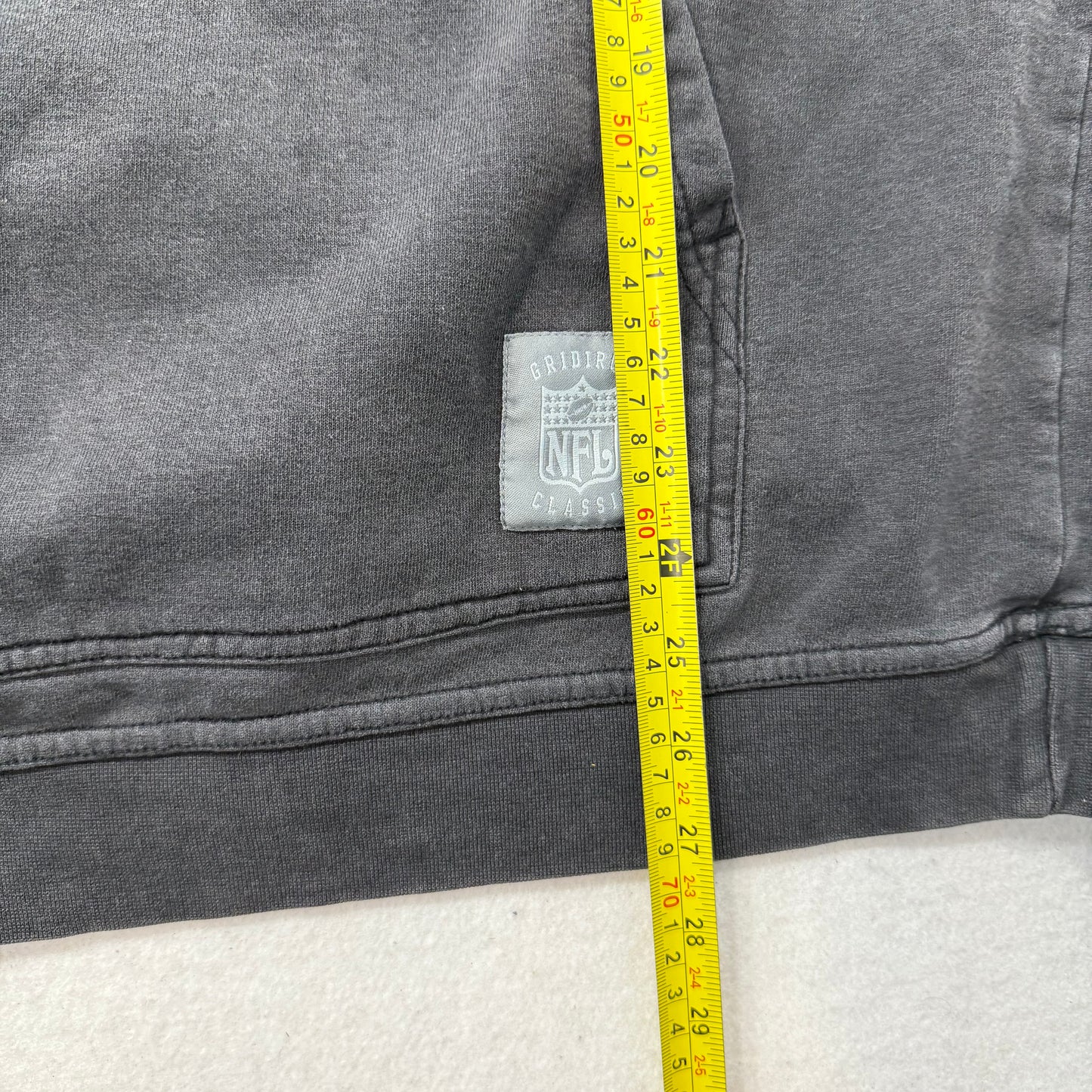 Reebok Gridiron NFL Men's Gray Steelers Pullover Hoodie Kangaroo Pocket Size M