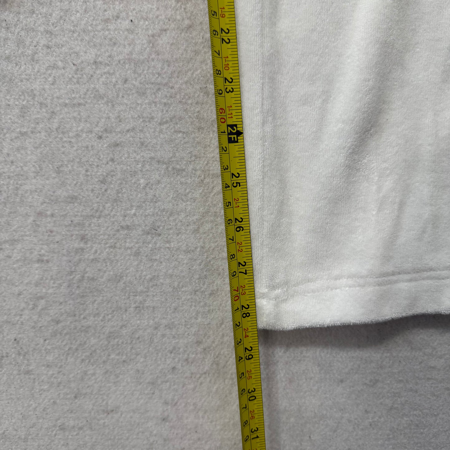 Juicy Couture White Terrycloth Tracksuit Set Zip Up Hoodie & Flared Pant Size S