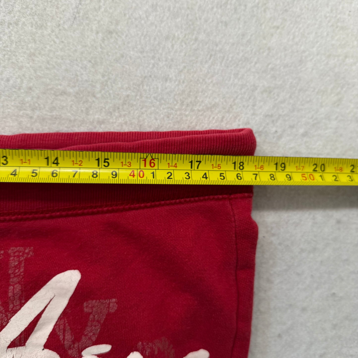 Aéropostale Women's Red Cotton Blend Flared Track Pant Loungewear Y2K Size L