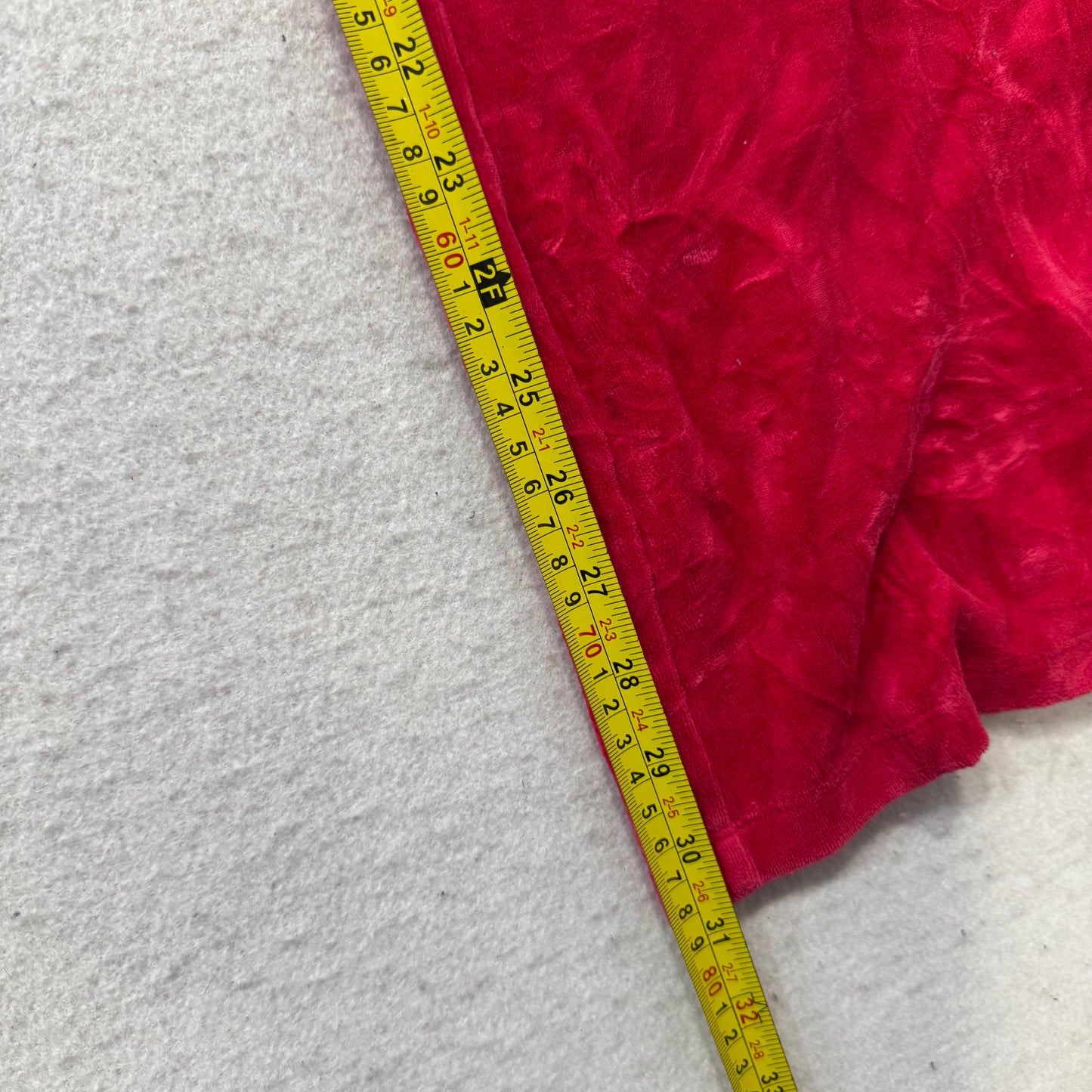 Bebe Women's Chili Pepper Red Velour Flared Track Pant Drawstring Preppy Size M