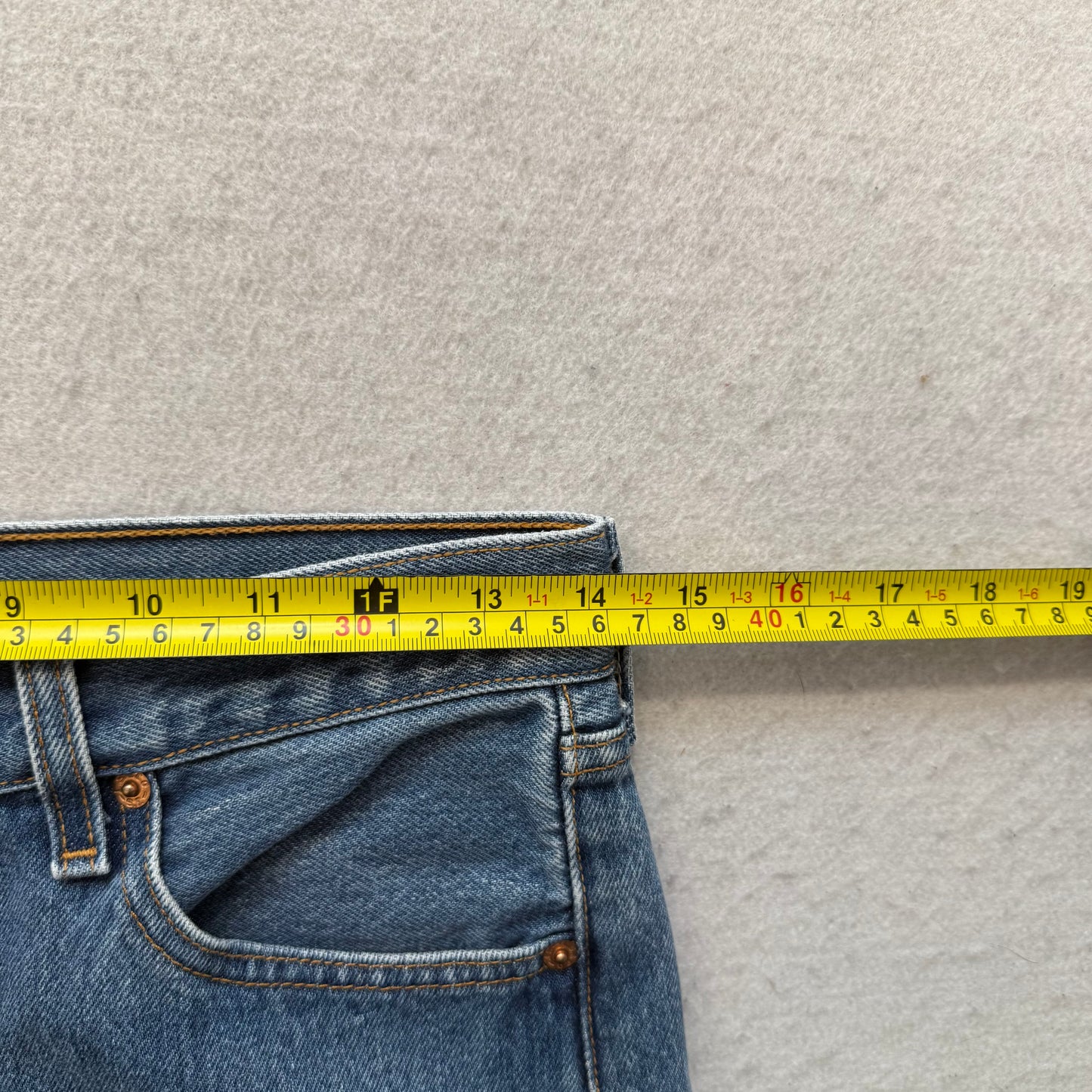 Levi's Strauss & Co. 501XX Men's Blue Straight Denim Jeans Button-Fly Size 30x38