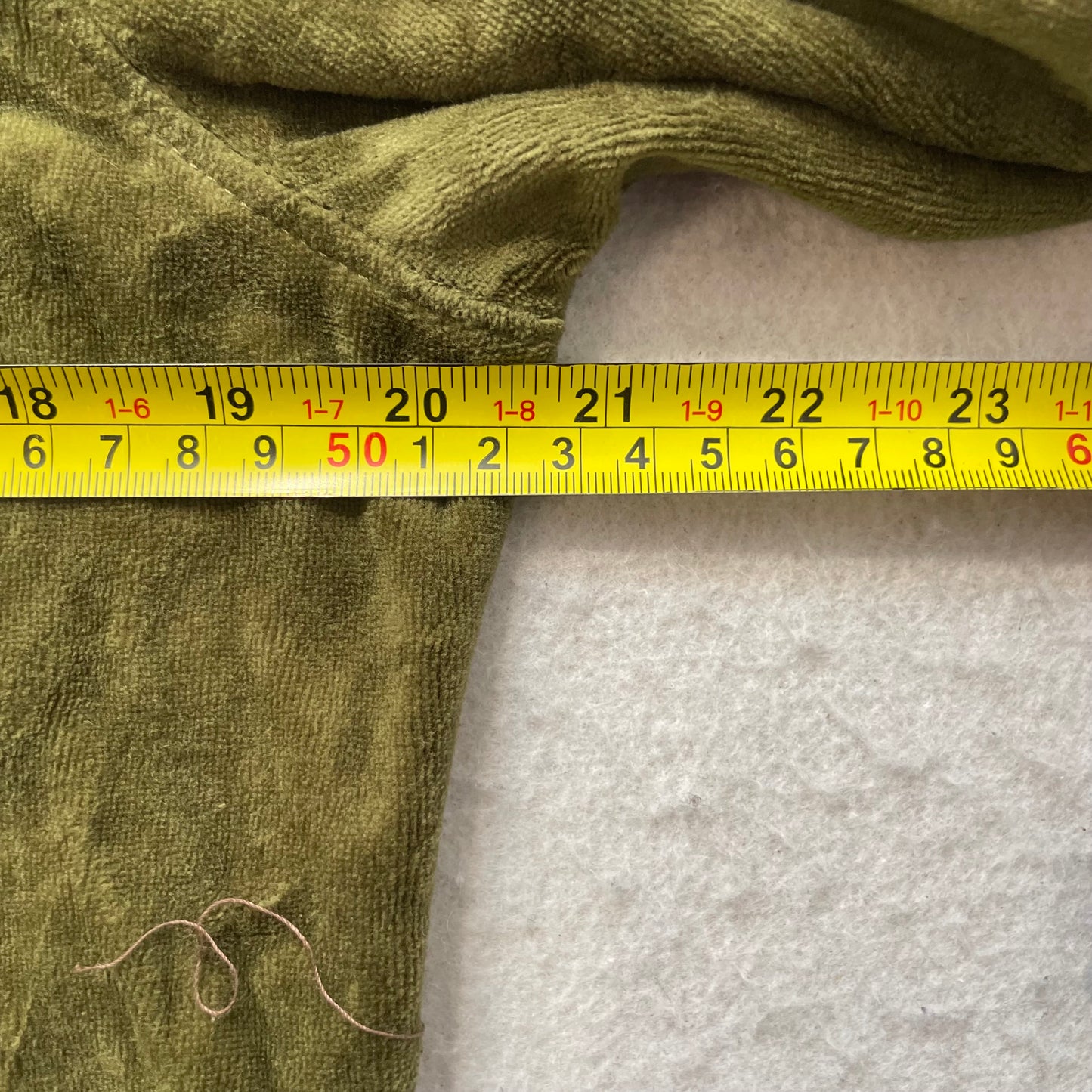 Vintage Juicy Couture Womens Olive Velour Zip-Up Hoodie Pocket Drawstring Size L