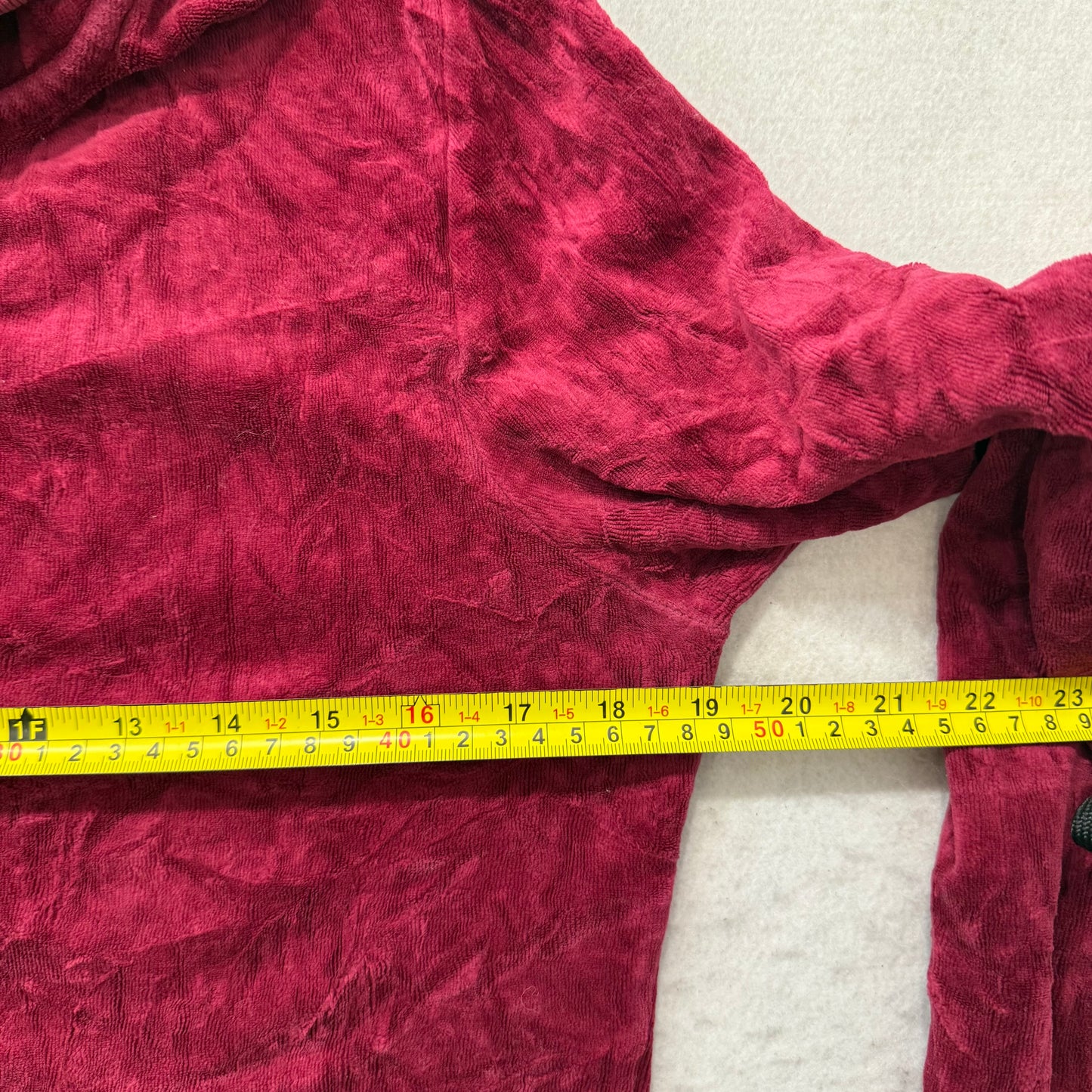 Juicy Couture Women's Maroon Velour Full Zip Hoodie Graphic Logo Preppy Size XL