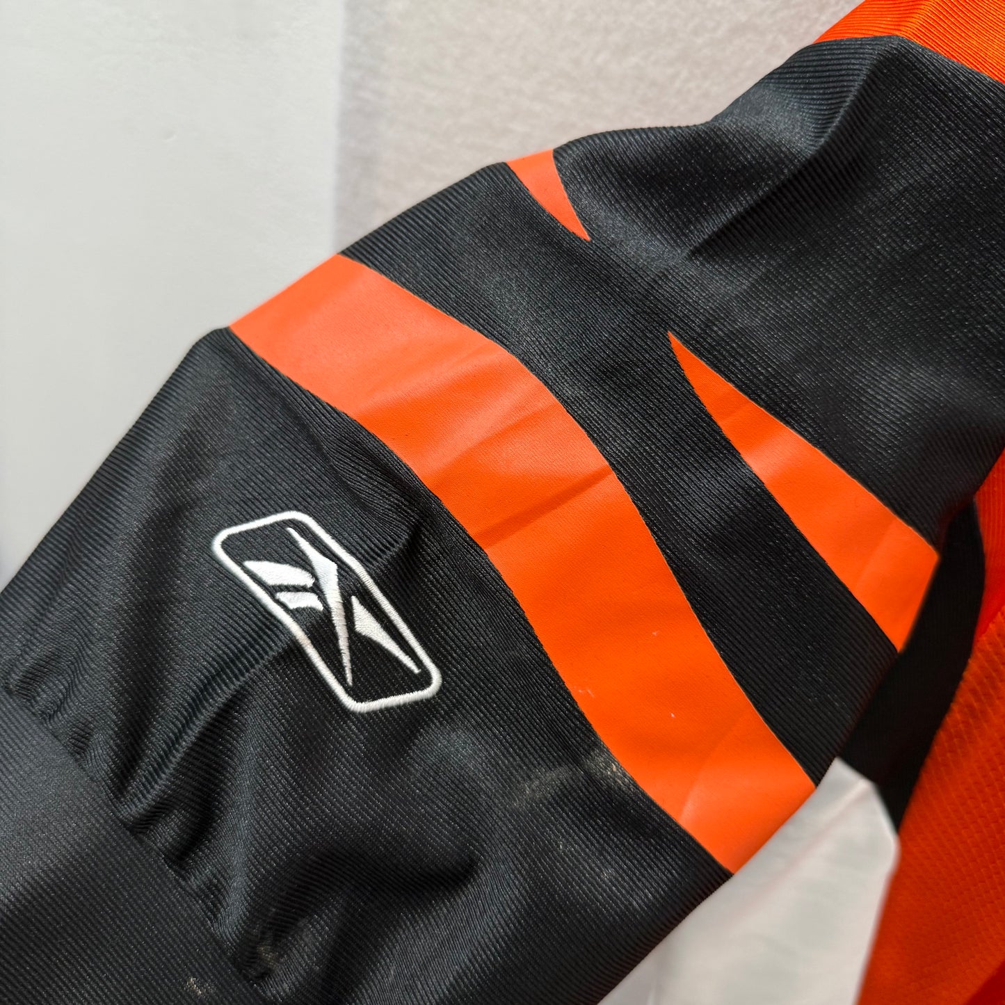 Reebok NFL Bengals Carson Palmer 9 Orange Football Jersey Mesh Size XL