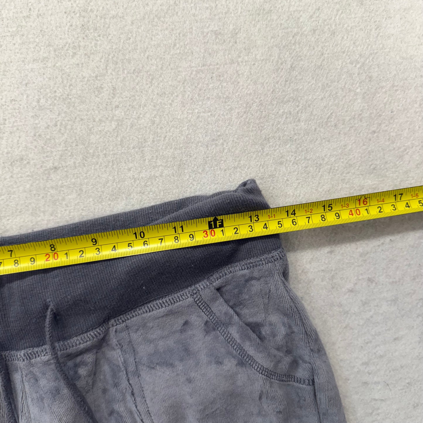 Vintage Juicy Couture Women's Graphite Gray Flared Track Pant Flap Pocket Size S