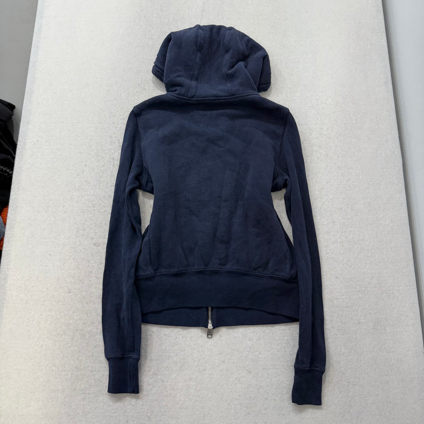 Abercrombie & Fitch Co. Mens Navy Full Zip Fleece Hoodie Loungewear Logo Size XS