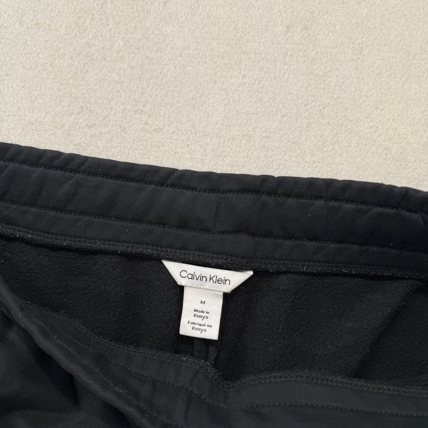 Calvin Klein Men's Black Performance Sweat Shorts Drawstring Sportswear Size M