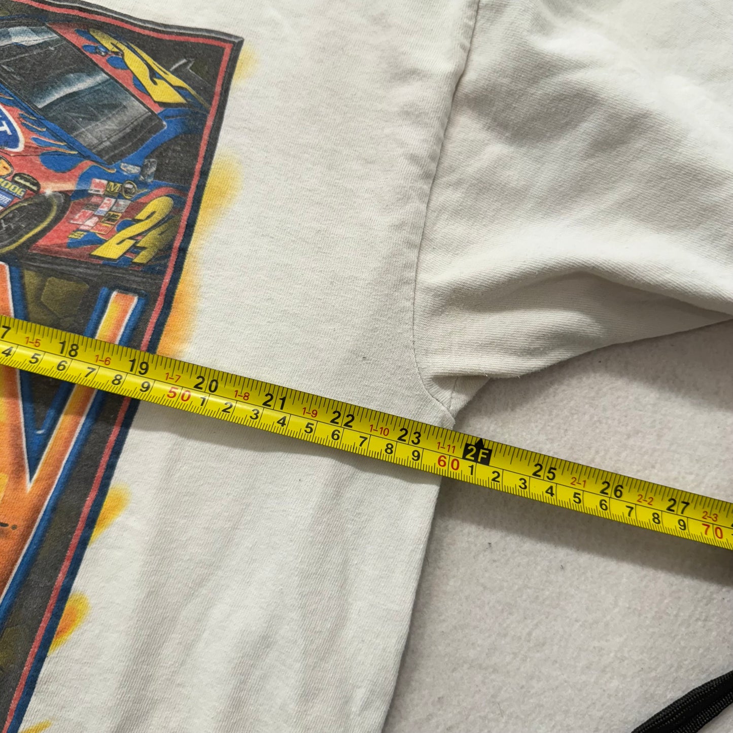 Jeff Gordon #24 NASCAR White Cotton T-Shirt DuPont Motorsports Graphic Size XL