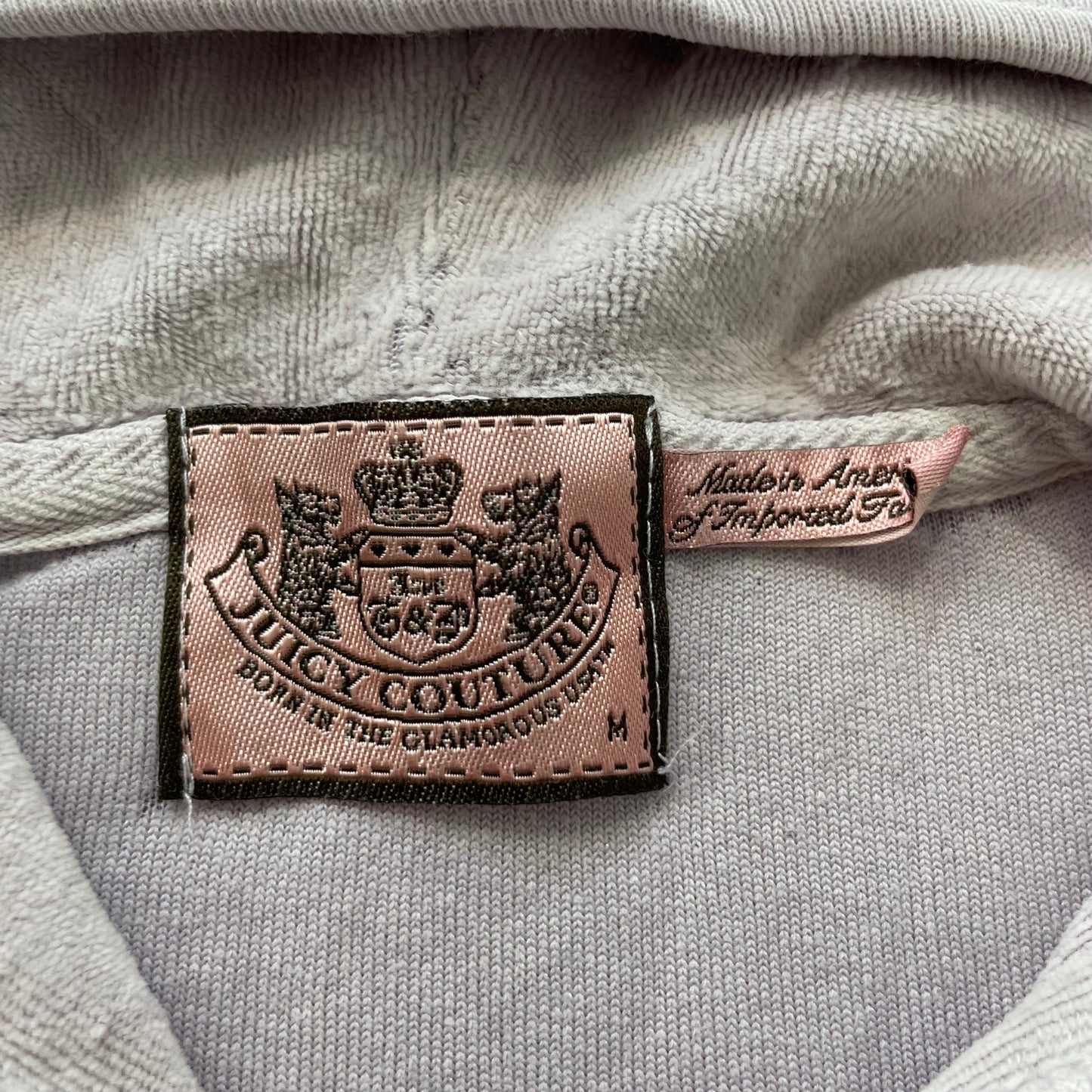 Juicy Couture Cupcake Couture Women's Baby Pink Velour Zip-Up Hoodie Y2k Size M