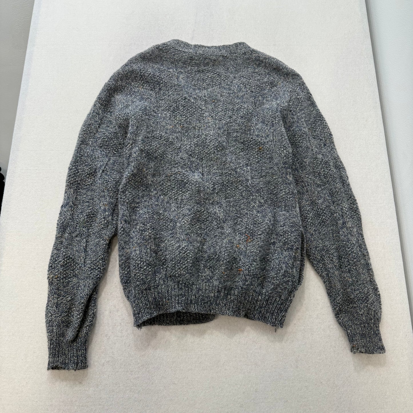 Pendleton Pure Virgin Wool Gray Cardigan Sweater Pockets Made in USA Size L