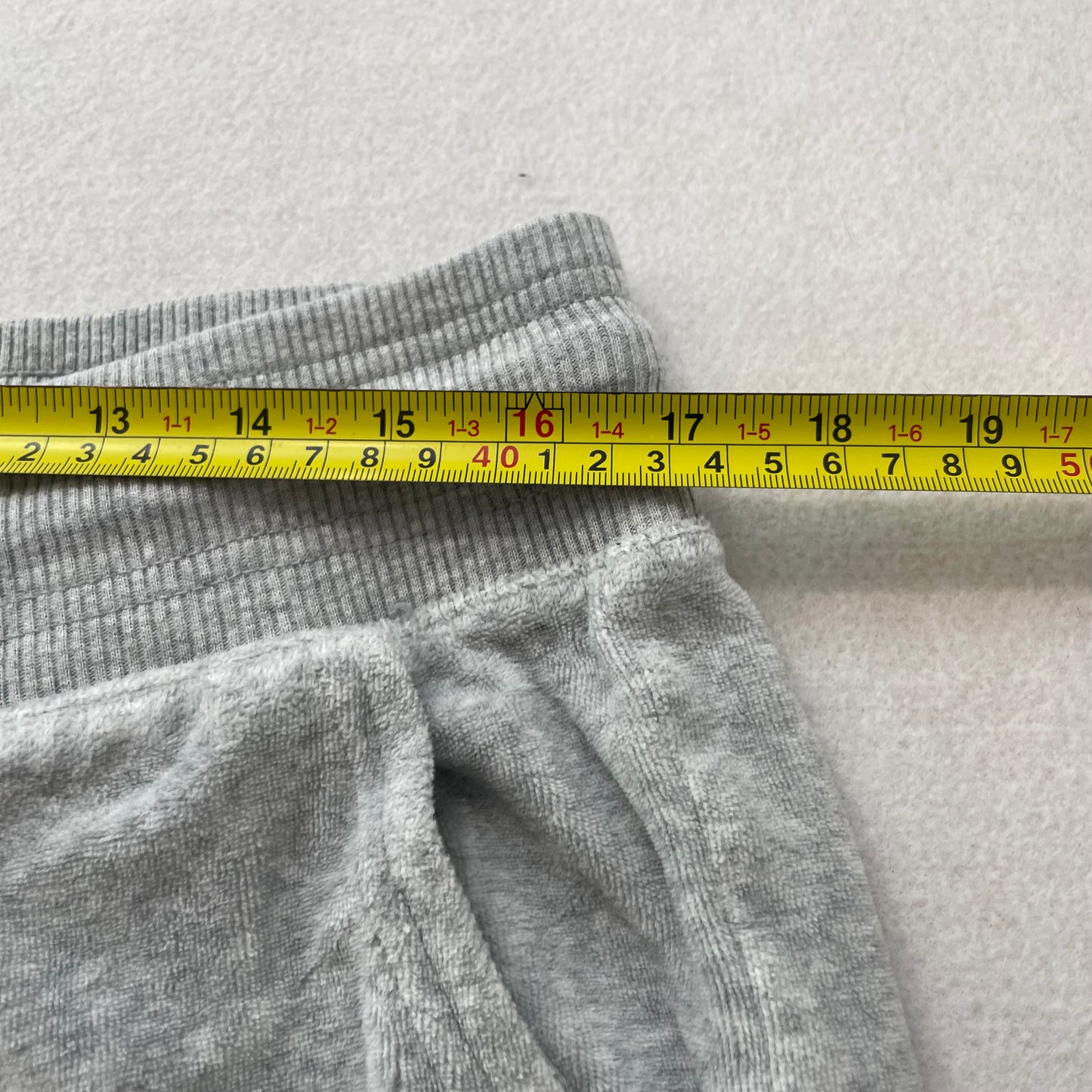 Juicy Couture Women's Heather Gray Velour Flared Track Pant Bell Bottom Size XL