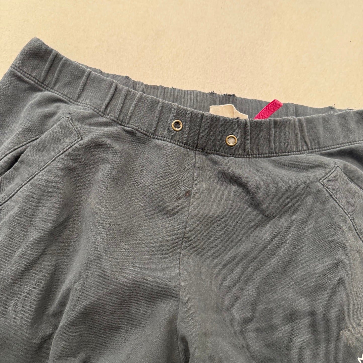 Vintage Victoria’s Secret PINK Women black Cotton Track Pant Rhinestone Design Size XS