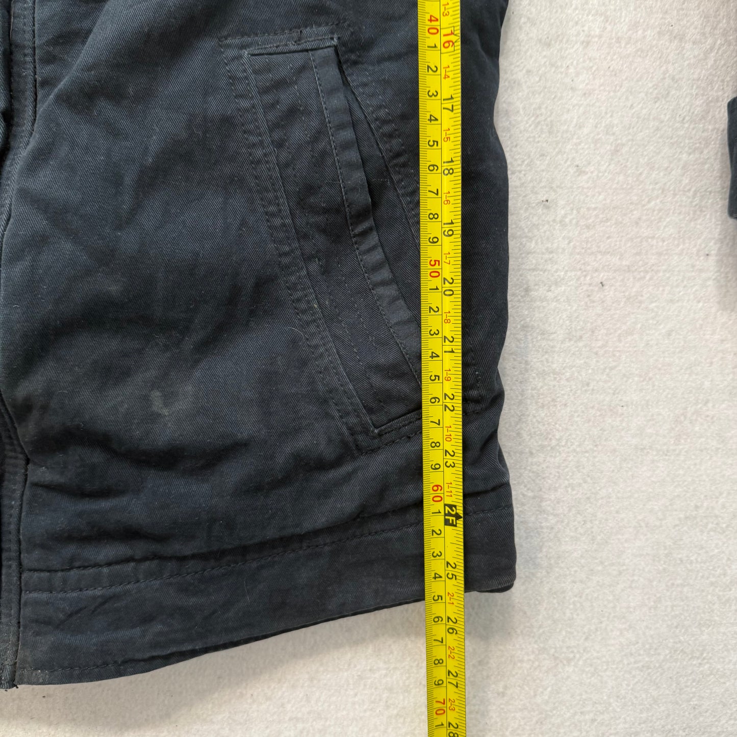 Hollister California Men's Black Denim Military-Style Utility Jacket Size M