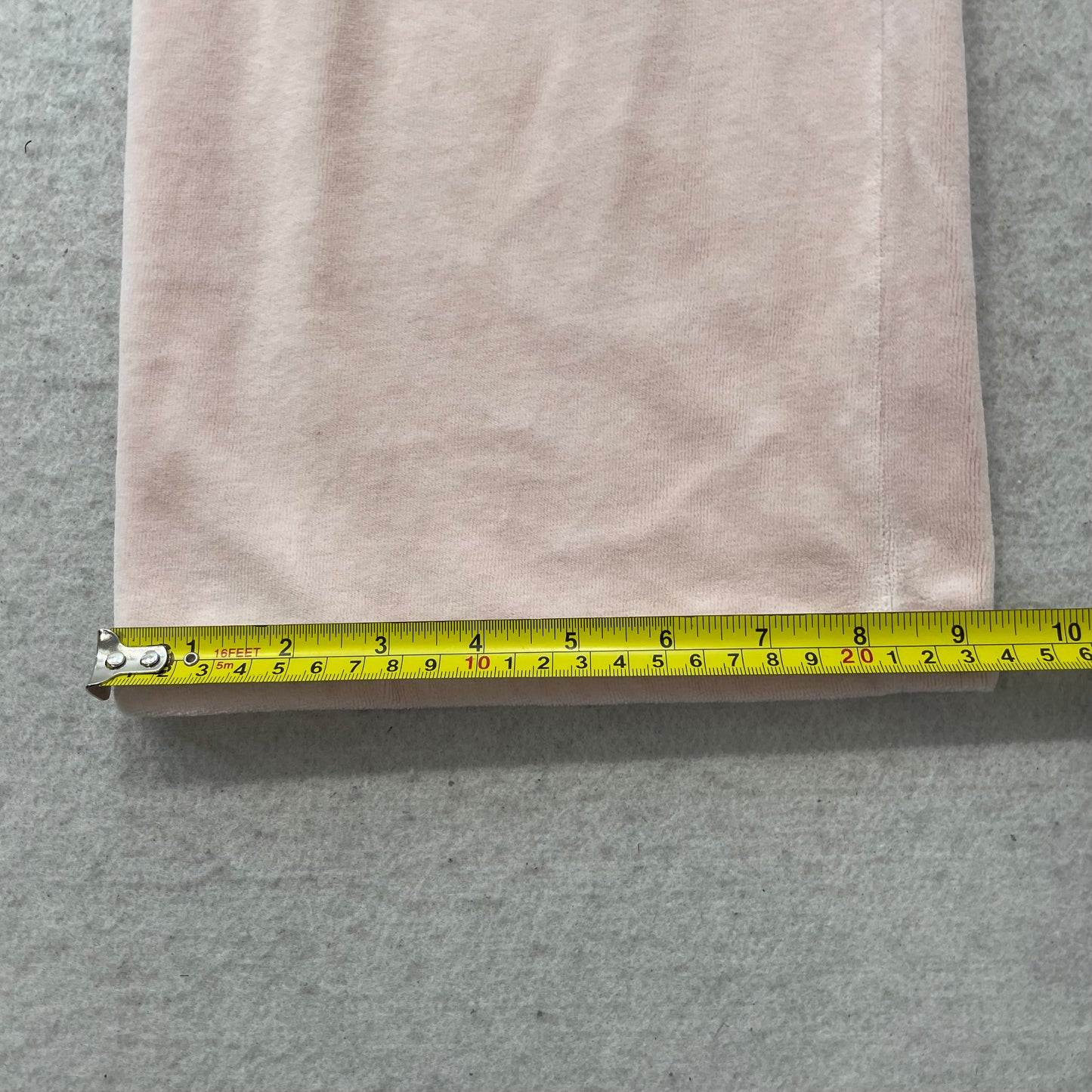 2003 Vintage Juicy Couture Women's Pastel Pink Velour Flared Track Pant Size S