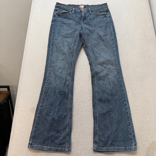 Drew Women's Blue Denim Bootcut Jeans 5-Pockets Casual Streetwear Preppy Size 8