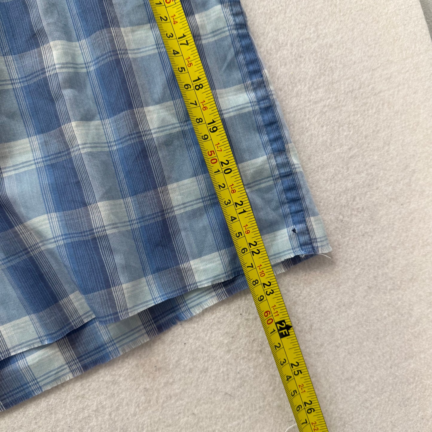 Timberland Blue Plaided Button-Down Shirt Short-Sleeve Casual Fit Size XL
