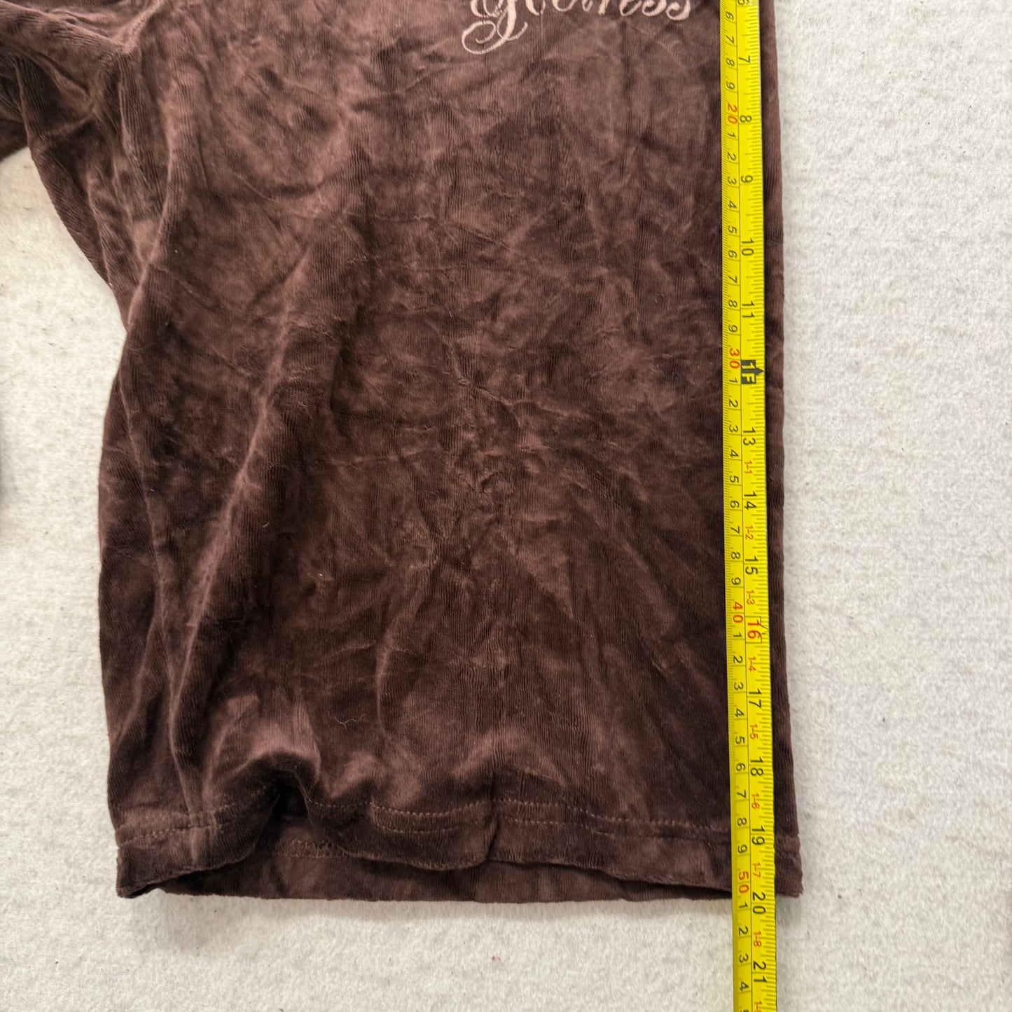 Vintage Juicy Couture Juicy Heiress Women's Brown Velour Lounge Shorts Size L