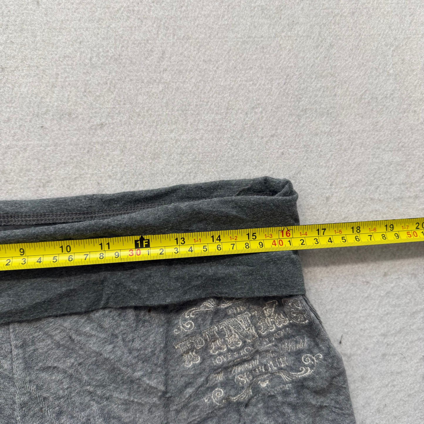PINK Victoria's Secret Women's Heather Gray Velour Flared Track Pant Y2K Size S